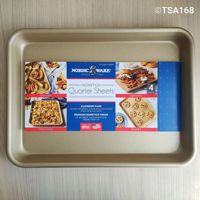 Jual Nordic Ware Quarter Sheets Natural Aluminum Nonstick ORI USA