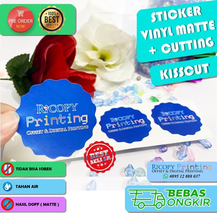 Gambar Stiker Vinyl / Sticker Transparant/ Label Cutting/ Promo dirumahaja - Vinyl White dari RICOPY PRINTING undefined Tokopedia