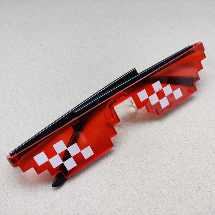 Gambar Kacamata Pixel Minecraft Mosaics Thug Life Tik Tok - Kaca Mata - Merah dari Pelangi Mainan undefined Tokopedia
