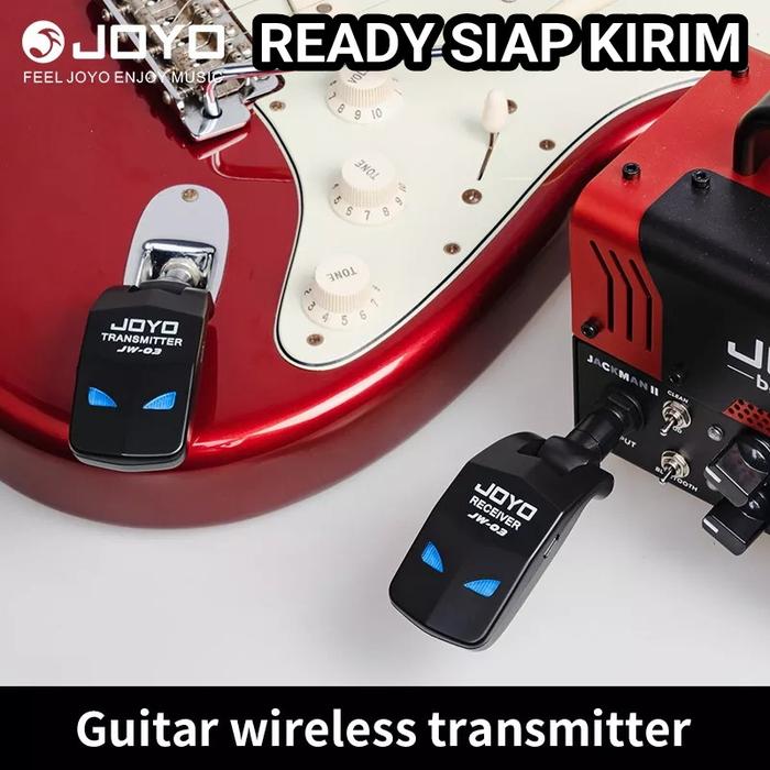 Gambar JOYO JW-03 Gitar Bass jack Wireless Transmitter Receiver guitar system dari P0SCASE undefined Tokopedia