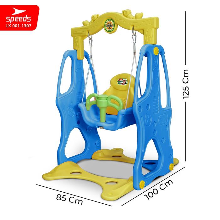 Gambar SPEEDS Prosotan Ayunan Anak Mainan Hiburan Anak Seluncuran Anak M1301 - M1307 BIRU dari Calary Toys undefined Tokopedia