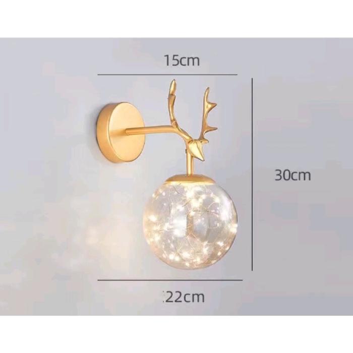 Gambar Lampu dinding Miinimalis LED Bola kaca Hias kamar tidur READY - Bola Bening dari HOME LAMP DECOR undefined Tokopedia