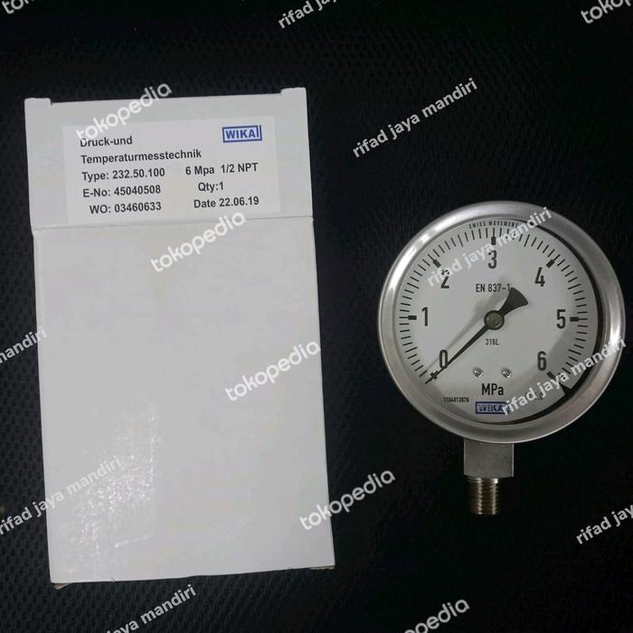 Manometer Size Jual manometer/pressure gauge wika 6 mpa size 4