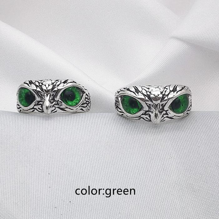 Gambar cincin pria mata burung keren ringskull mata elang - Hijau dari Lightring undefined Tokopedia