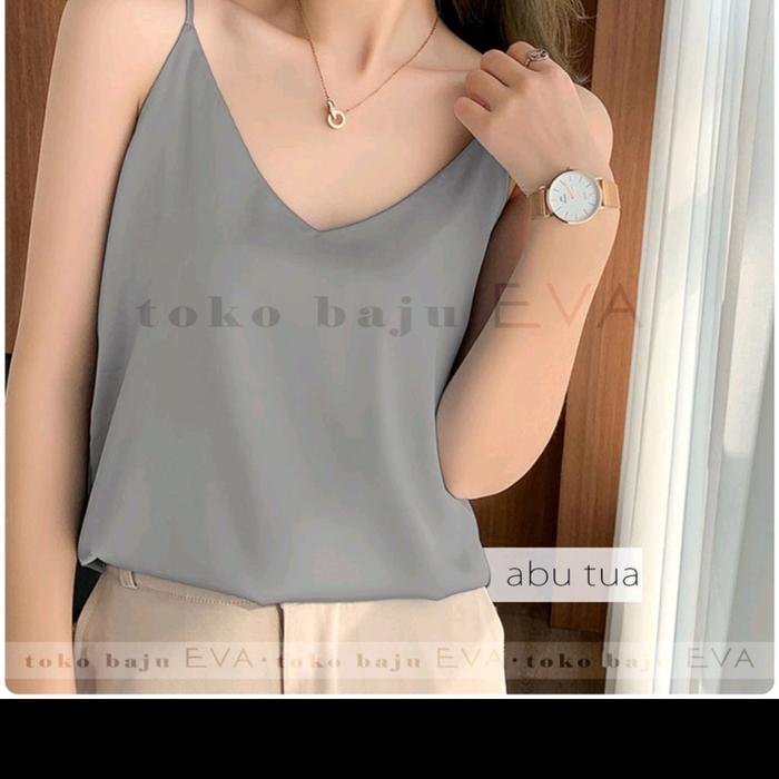 Gambar Inner Tanpa Lengan Dalaman Baju wanita sleeve - putih, M - gray, XL dari Tulipshop77 undefined Tokopedia