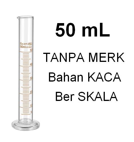 Gambar Gelas Ukur Kaca 100 mL / Gelas Pengukur Cairan BOMEX - 50 mL NON MERK dari Alvarez Multi Usaha undefined Tokopedia