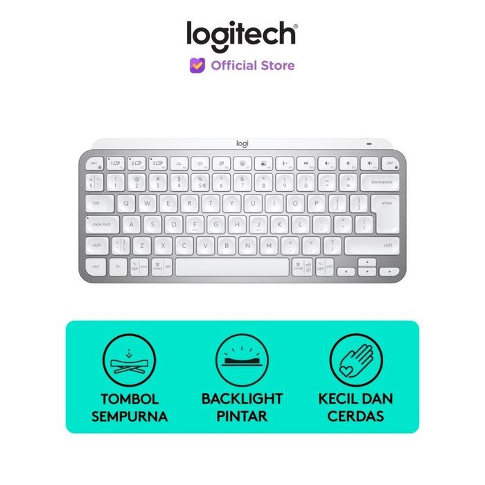 Gambar Logitech MX Keys Mini Keyboard Logitech Wireless Bluetooth Backlit - Pale Grey dari Daftar Harga Komputer undefined Tokopedia