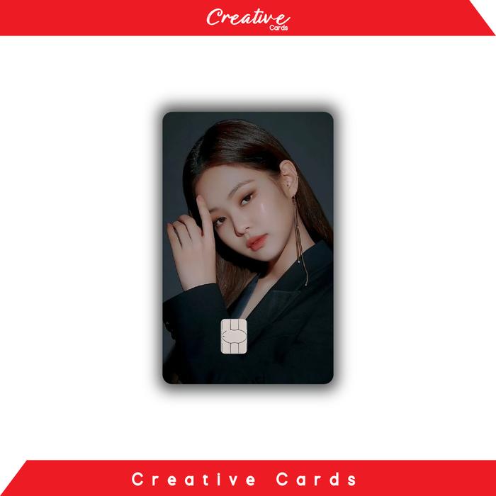 Gambar Sticker Kartu Atm Skin Card Debit Emoney E-toll Flazz - Blackpink - Jennie, Chip dari creativecards.indonesia undefined Tokopedia