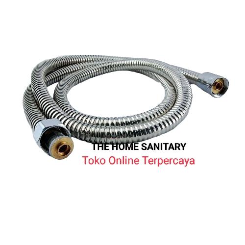 Gambar Selang Hand Shower Stainless Hitam Selang Shower Bidet Black - Stainless Chrom dari THE HOME SANITARY undefined Tokopedia