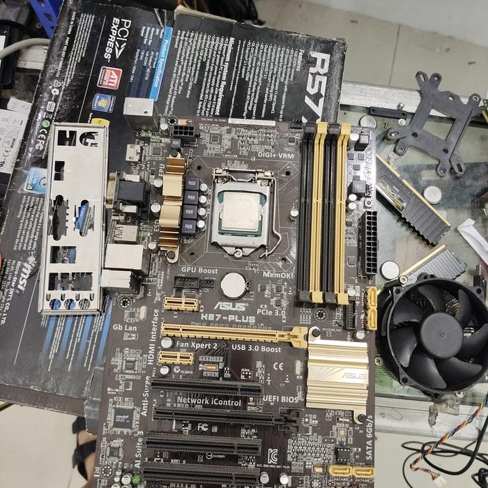Mainboard Asus H87 Plus Ddr3 Procsesor Core I5-4430 Hasswell