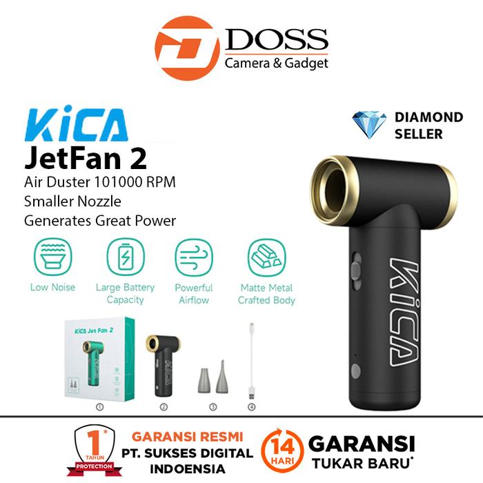 Gambar KiCA JetFan Gen 2 Compressed Air Duster Blower - Hitam dari DOSS Camera & Gadget undefined Tokopedia