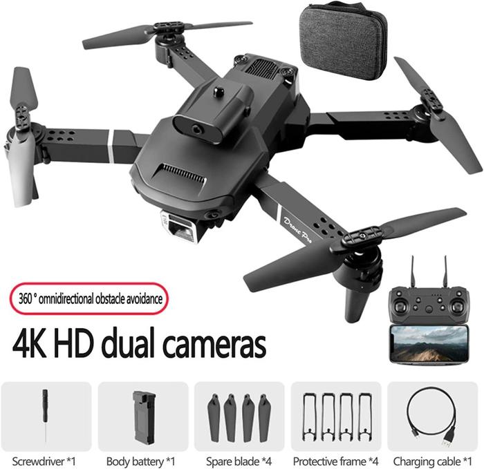 Gambar Drone Dennos E100 K6 - drone camera 4K HD fpv Wifi - drone bagus - Hitam, 1 Battrai dari LGY ELECTRONIC undefined Tokopedia