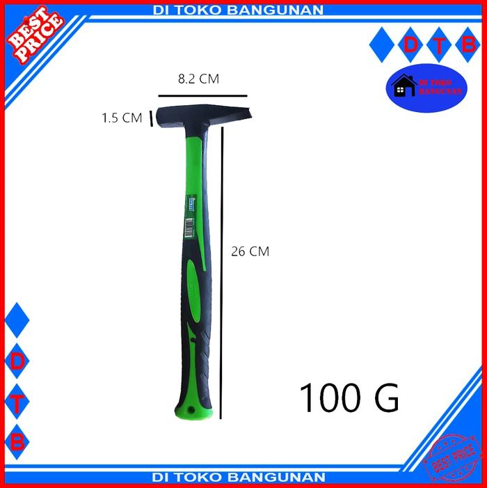 Gambar Palu Kaca IZM Tukang Gagang Karet Varian 100 - 200 - 300 Gram - 100 Gram dari Di Toko bangunan undefined Tokopedia