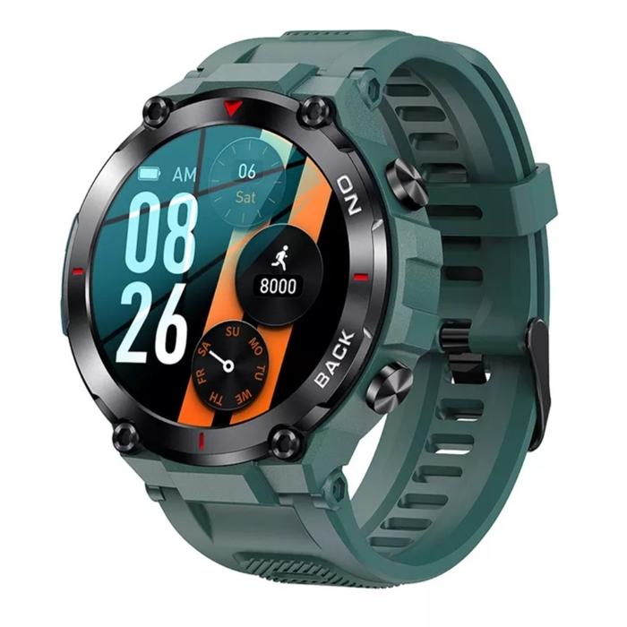 Gambar K37 Smart watch, GPS, 1.32" Big screen, Fitness tracker - Hijau dari Rakashop123 undefined Tokopedia