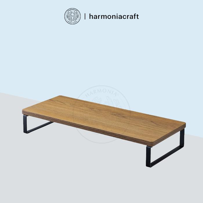 Gambar Monitor Stand Rak Monitor Tatakan Monitor Komputer Harmonia - 50cm Kayu-Hitam dari harmonia indonesia undefined Tokopedia