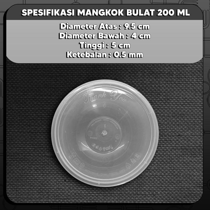 Gambar Mangkuk Plastik 200 ml - RECT dari Hygiene FC undefined 5 Tokopedia