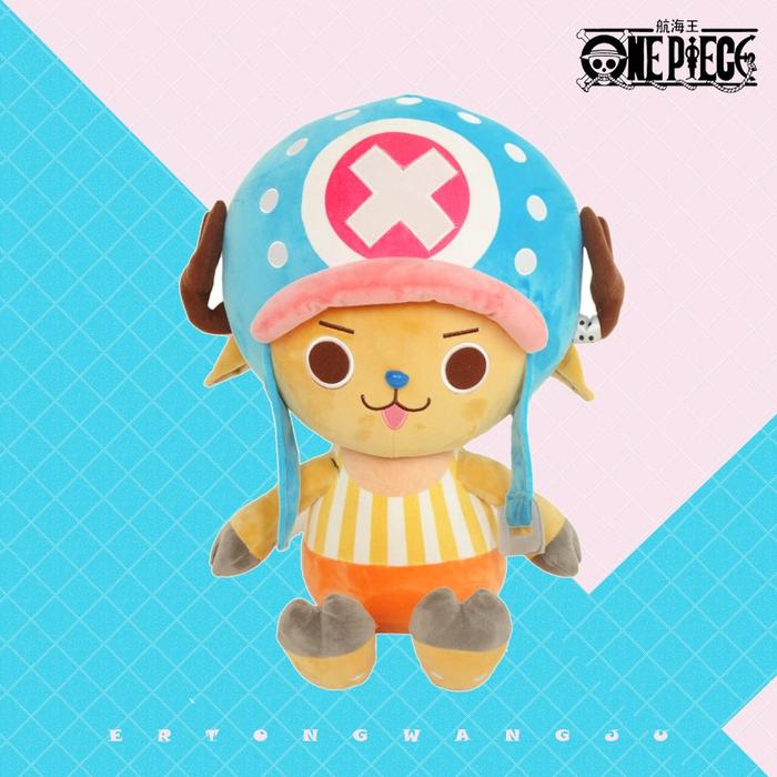 Gambar BONEKA LUFFY CHOPPER ONE PIECE ORI IMPOR - Chop Biru Oren, 25cm dari Republik Boneka undefined Tokopedia