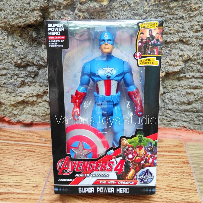 Gambar mainan action figure avengers mainan robot super hero marvel hulk thor - captain america dari Brillian Toys undefined Tokopedia