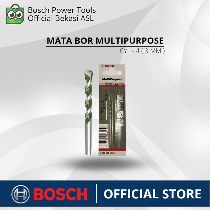 Gambar BOSCH MATA BOR CYL-4 - 3 mm / MULTIPURPOSE DRILL BITS dari Bosch Tools Authorized ASL undefined Tokopedia