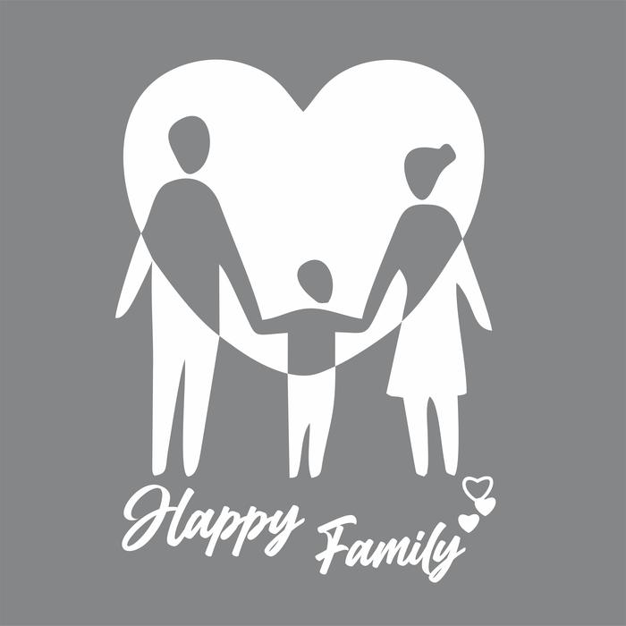 Gambar CUTTING STICKER MOBIL STIKER HAPPY FAMILY STIKER KACA HAPPY FAMILY TER - 1, Putih dari vian_sticker undefined Tokopedia
