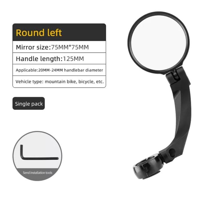 Gambar KACA SPION SEPEDA ORIGINAL ROCKBROS FK-273 BICYCLE REARVIEW MIRROR - Round Left dari ROCKBROS STORE MALANG undefined Tokopedia