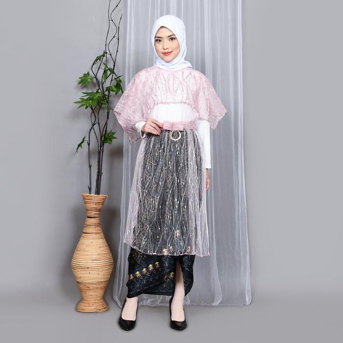 Gambar OUTER TILE SATU SET DENGAN ROK LILIT COCOK UNTUK KONDANGAN - Pink, Hnya outer tile dari Queenhalwa undefined Tokopedia