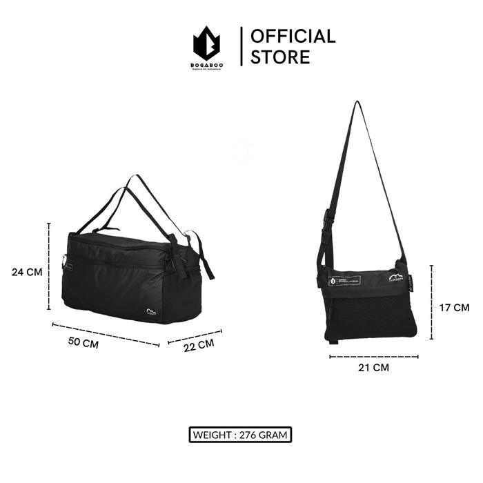 Gambar Duffle Bag Bogaboo Ultralight 35 Liter Seri MASEN 2 In 1 - Travel Bag - Hitam dari EL ADVENTURE_NEW undefined Tokopedia