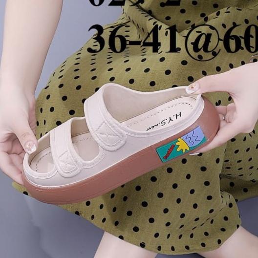 Gambar Sandal Wedges Wanita Import Karet Jelly Slop 029 - Cokelat, 36-37 dari sameelshop undefined Tokopedia