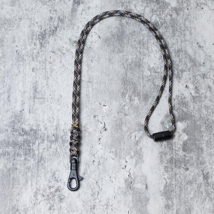 Gambar Tali Lanyard ID Card Polos Paracord 4mm Warna Hitam Free Karet O Ring - chochowhite dari Kios Gelang Bandung undefined Tokopedia