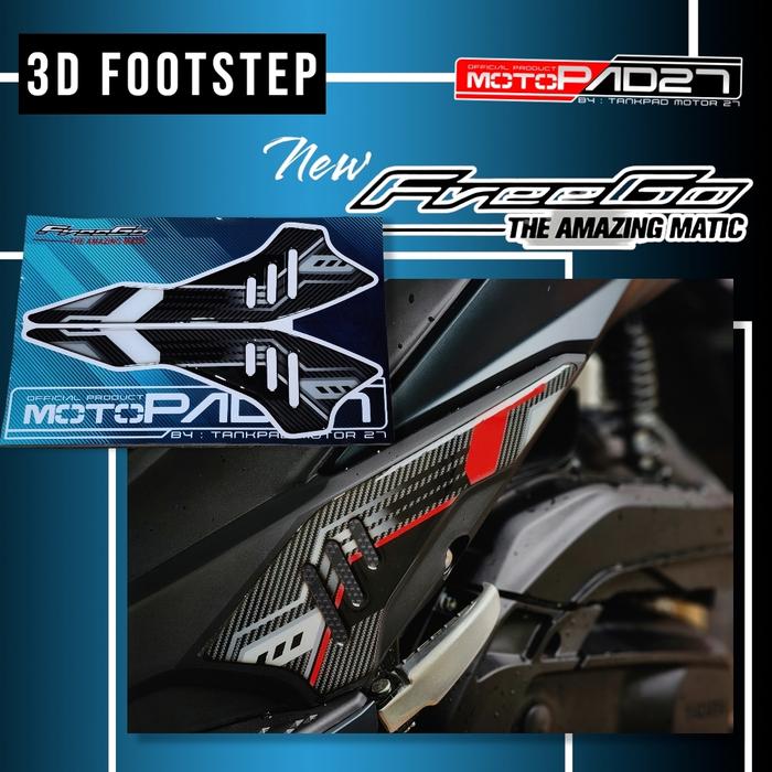 Gambar motopad27 footstep yamaha new freego 2023 - Putih dari motopad27 undefined Tokopedia