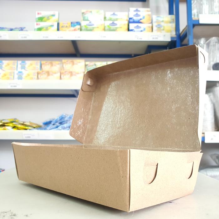 Gambar Paper Lunch Box L / Kotak Makan Coklat L / Paper Kraft Box L dari Berkahjaya.Galaxy undefined Tokopedia