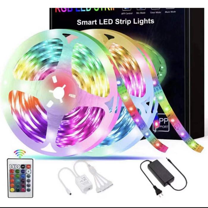 Gambar LAMPU LED STRIP 2835 5050 5/10M IP65 RGB LAMPU HIAS Warna Warni - 2835 10M RGB dari TOKO GROSIR LED undefined Tokopedia
