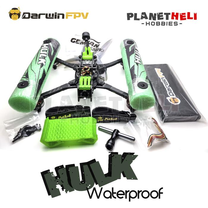 Gambar Drone Sinematik Tahan Air HULK FPV DarwinFPV Racing 6S Analog - Hijau dari Planetheli_NEW undefined Tokopedia