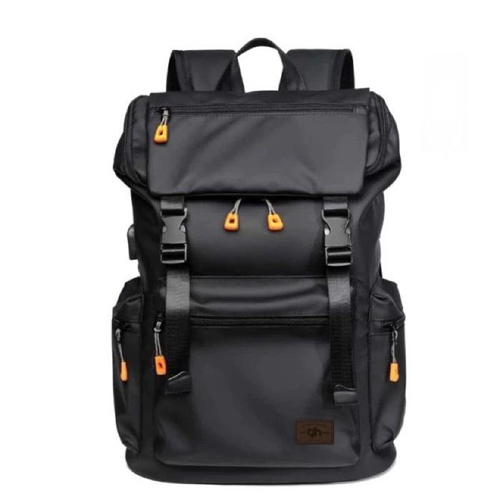 Gambar Greynoleum - Tas Ransel Pria Kulit Anti Air Sekolah Kerja Kuliah Trevo Backpack - Hitam dari Greynoleum undefined Tokopedia