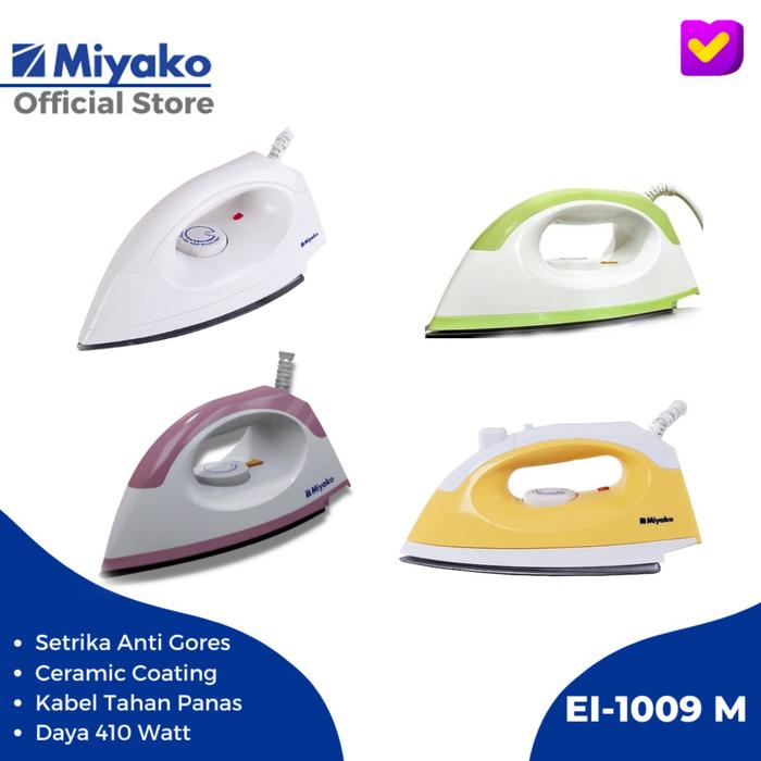 Gambar Setrika Miyako EI 1009 M Electric Iron Miyako 1009 M NP Gosokan Miyako - SETRIKA AJA, PACKING EXTRA dari Toko Lima_NEW undefined Tokopedia