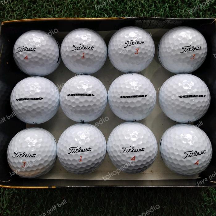 Gambar Bola golf Titleist Velocity Grade A SUPER isi 12 pcs dari JAYA GOLF BALL undefined Tokopedia
