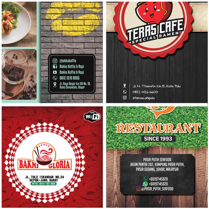 Gambar Daftar menu A3 untuk cafe & resto - jasa desain dari Y2K-store undefined Tokopedia