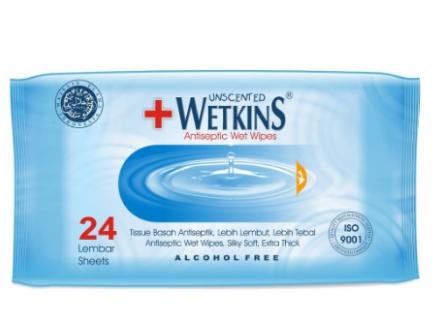 Gambar Tissue Basah Wetkins Antiseptic - 24 sheet dari Flash899 undefined Tokopedia