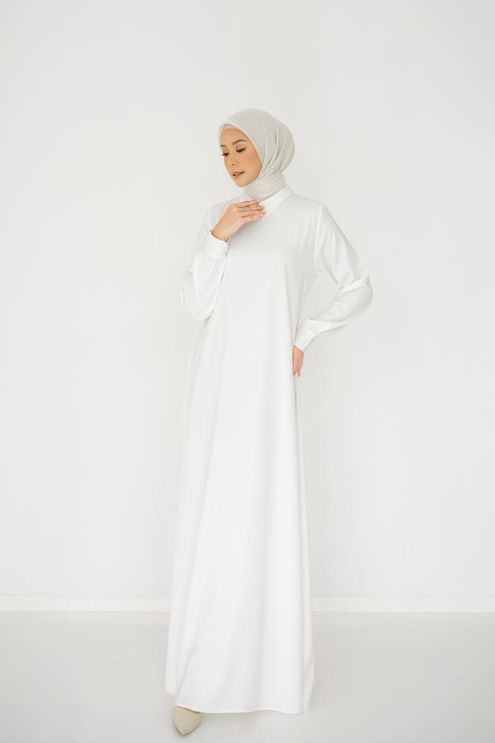 Gambar Shararea | Basic Inner Dress - White, XL dari Shararea undefined Tokopedia