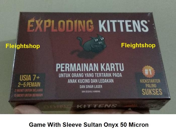 Gambar Exploding Kittens Indonesia Card Game - Game Sleeve 50M dari Fleight Shop undefined Tokopedia