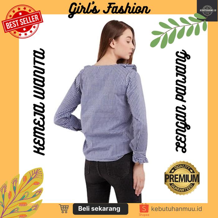 Gambar Atasan Bluose Blouse Blose Wanita Garis Fashion Cewek Terkini Navy New dari Kebutuhanmuuid undefined Tokopedia