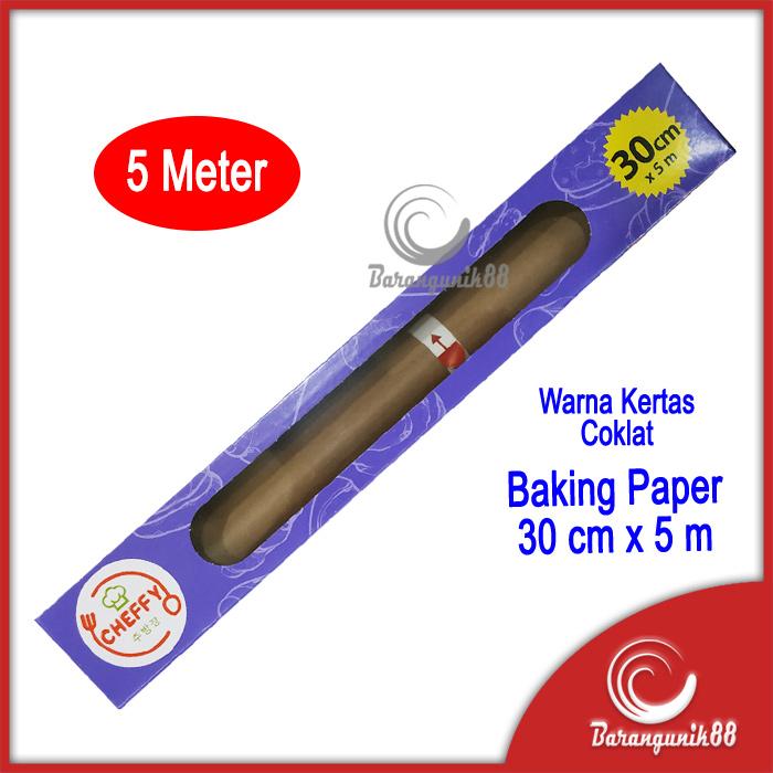 Gambar Baking Paper / Kertas Roti merk Best FRESH ukuran 30 Cm x 10 meter Putih Putih - Coklat 5 Meter dari BarangUnik88 undefined Tokopedia
