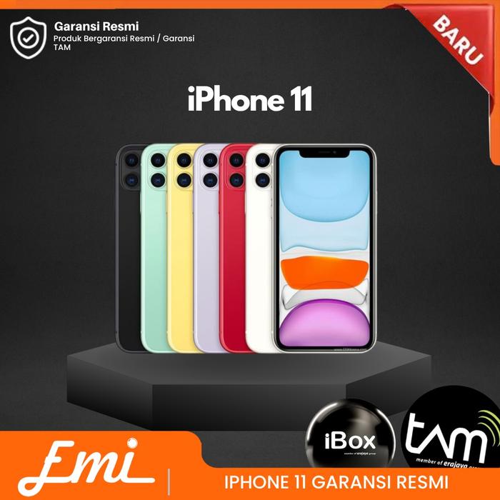 Gambar Iphone 11 64gb 128gb Garansi Resmi TAM - Hitam, 64 gb dari Emilab Indonesia undefined Tokopedia