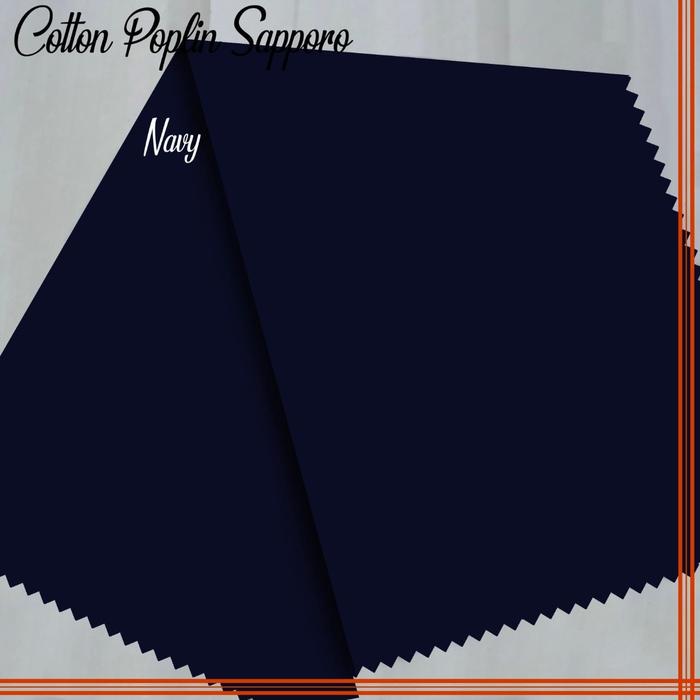 Gambar bahan kain katun jepang quality TOKAI meteran dan grosir harga pabrik - poplin navy dari Multi Kain undefined Tokopedia