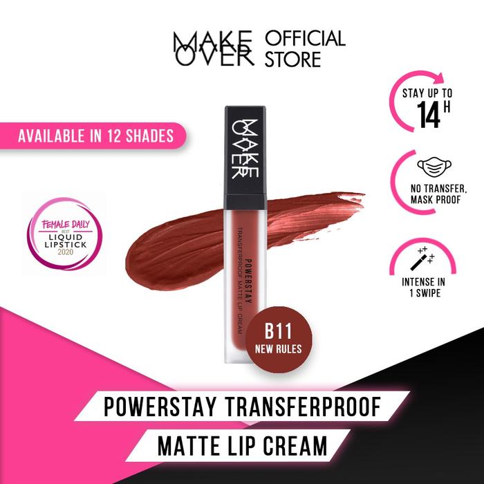 Gambar MAKE OVER Powerstay Transferproof Matte Lip Cream - B11 New Rules dari TokoMurahku01 undefined Tokopedia
