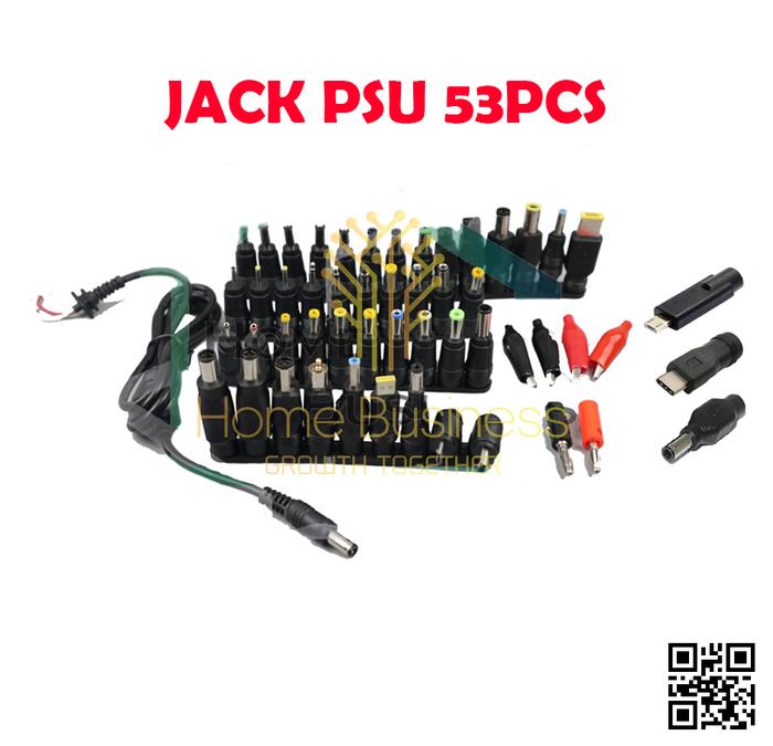 Gambar Universal DC Jack Colokan Kepala PSU Power Supply Set Terlengkap Murah - 53Pcs Set dari Home Business Jbu undefined Tokopedia