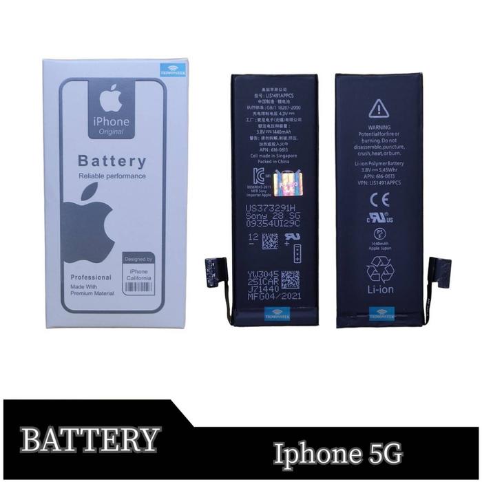 Gambar Baterai Iphone 5 / 5g / 5s / 5c Original 100% - Originanl 100% dari TRIMONSTEK undefined Tokopedia