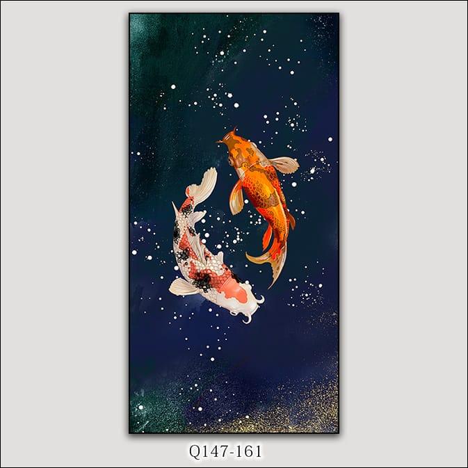 Gambar lukisan porcelain 5d lukisan diamond dekorasi lukisan ikan - IKAN-085, 80X120 dari Mitrasun Market undefined Tokopedia