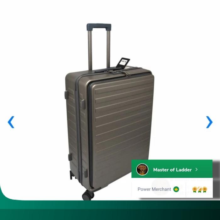 Gambar LUGGO Koper Alpha 28 inch standart TSA Polycarbonate KOKOH - Titanium dari Master of Ladder undefined Tokopedia