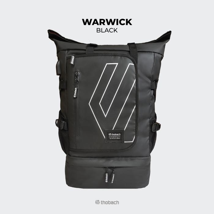 Gambar BACKPACK Waterproof Pria Wanita RANSEL WARWICK - Hitam dari THOBACH STORE undefined Tokopedia